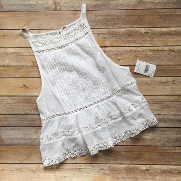 Free People Tops - NWT Free People White Combo Constant Crush Top